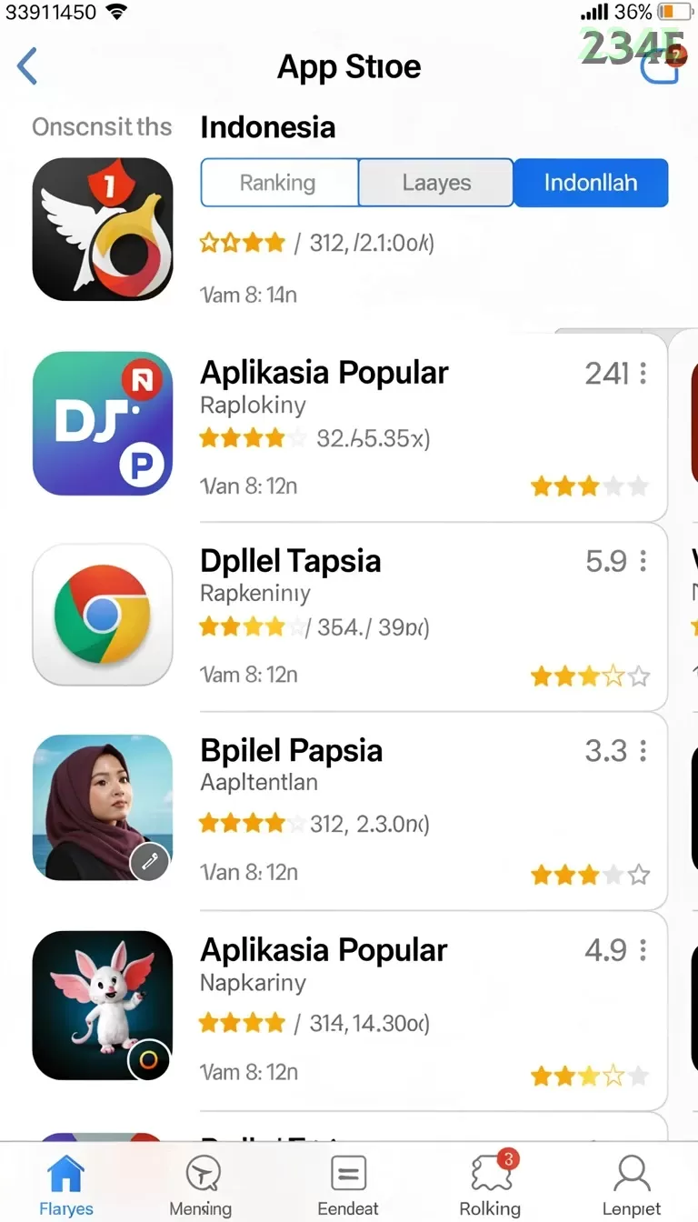 Cuplikan layar BOS5000 — halaman utama