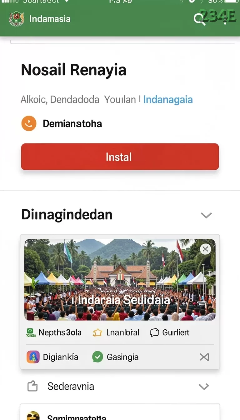 Cuplikan layar BOS5000 — menu navigasi